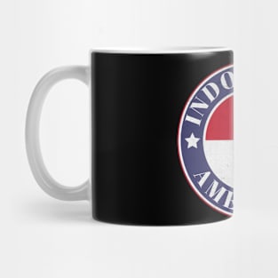 Proud Indonesian-American Badge - Indonesia Flag Mug